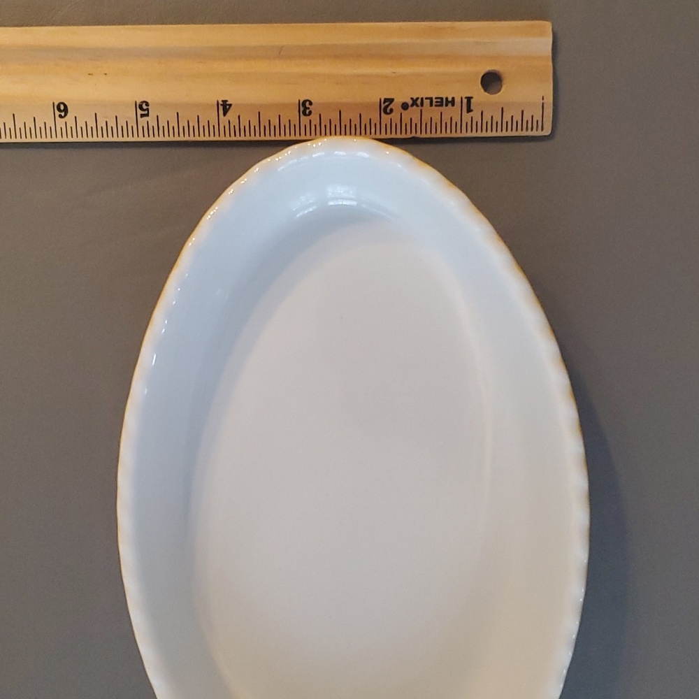 Valentina Porcelain Bakeware Ruffled Edge Italy - Picture 7 of 7